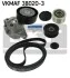 Комплект ремня генератора SKF VKMAF 38020-3