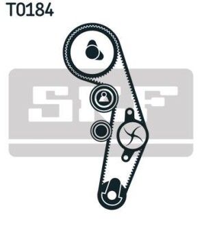 Ремень ГРМ, комплект с водяным насосом SKF VKMC 01250-3