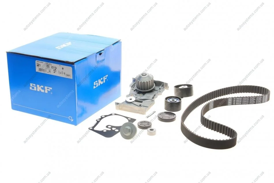 Комплект ГРМ + помпа Renault Kangoo/Dacia Logan/Duster 1.4/1.6 16V 01- (27x132z) (VKPC 86416) SKF VKMC 06020 (фото 1)