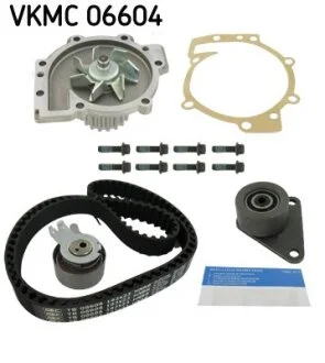 Ремень ГРМ, комплект с водяным насосом SKF VKMC 06604