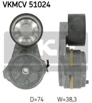 Ролик натяжной ремня поликлинового (приводного) SKF VKMCV 51024