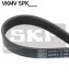 Поликлиновый ремень 5PK905 SKF VKMV 5PK905 (фото 1)