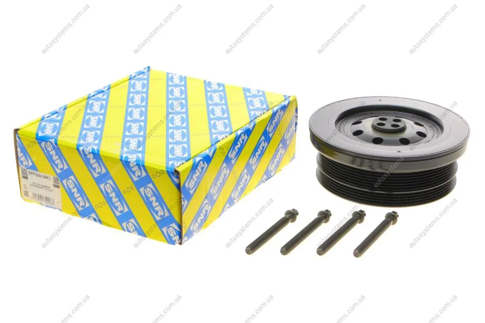 Шків колінвалу BMW 3 (E46/E90)/5 (E60)/X5 (E70) 3.0D 02-13 (4PK + 6PK) (M57) SNR NTN DPF350.06K1 (фото 1)