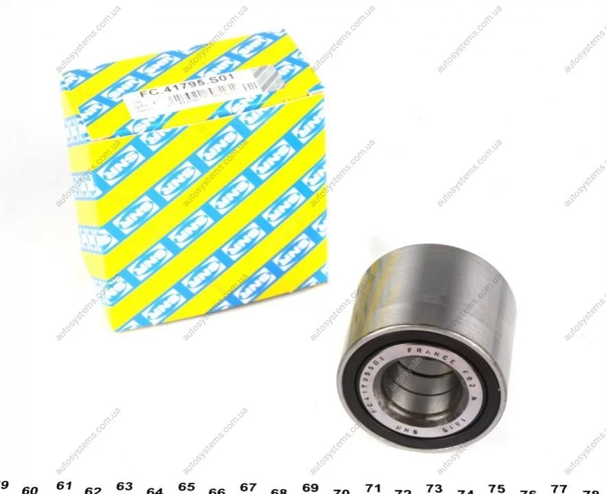 Підшипник маточини (задньої) Renault Clio 12- (25x55x43) SNR NTN FC.41795.S01 (фото 1)