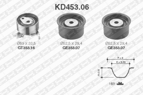 Комплект ремня ГРМ SNR NTN KD45306