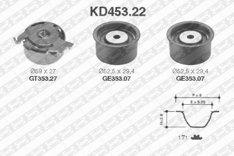 Комплект ремня ГРМ SNR NTN KD45322