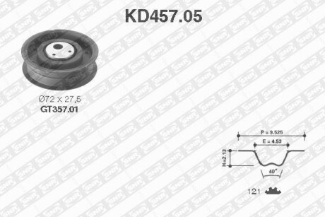 Комплект ремня ГРМ SNR NTN KD45705