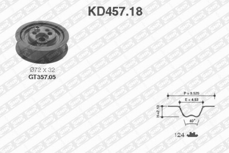 Комплект ремня ГРМ SNR NTN KD45718