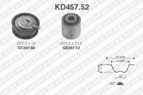 Комплект ремня ГРМ SNR NTN KD45752