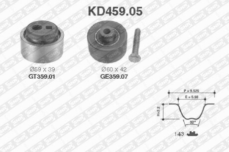 Комплект ремня ГРМ SNR NTN KD45905