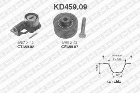 Комплект ремня ГРМ SNR NTN KD45909