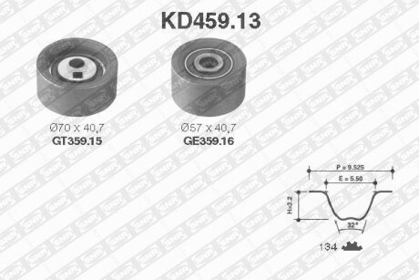 Комплект ремня ГРМ SNR NTN KD45913