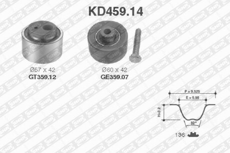 Комплект ремня ГРМ SNR NTN KD45914