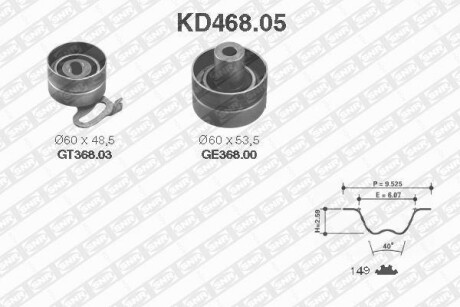 Комплект ремня ГРМ SNR NTN KD46805