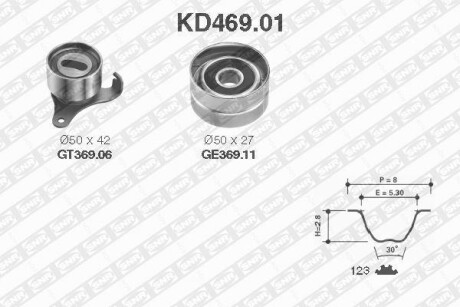 Комплект ремня ГРМ SNR NTN KD46901