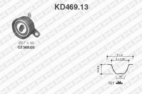 Комплект ремня ГРМ SNR NTN KD46913