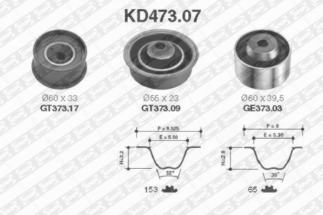 Комплект ремня ГРМ SNR NTN KD47307