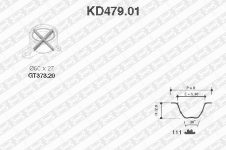 Комплект ремня ГРМ SNR NTN KD47901