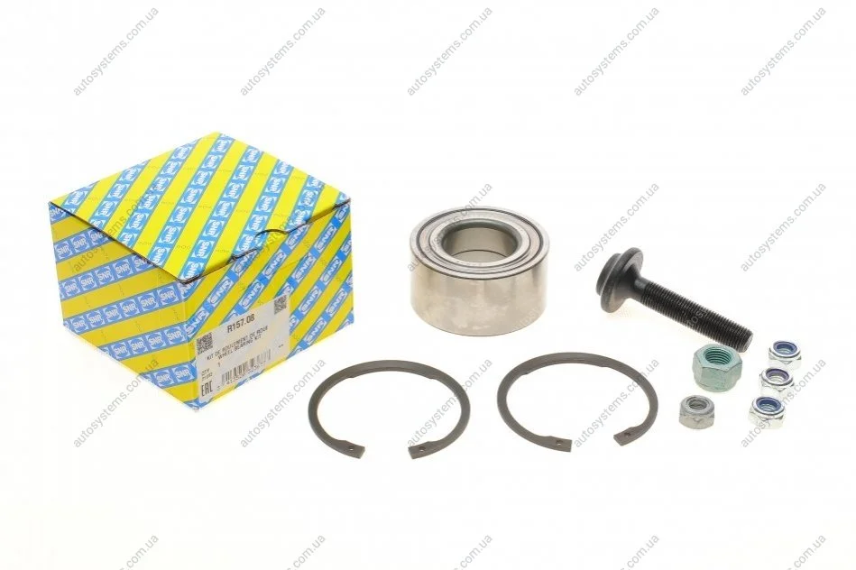 Підшипник маточини (передньої) Audi 80/90 88-96 (39x75x37) (к-кт) SNR NTN R157.08 (фото 1)
