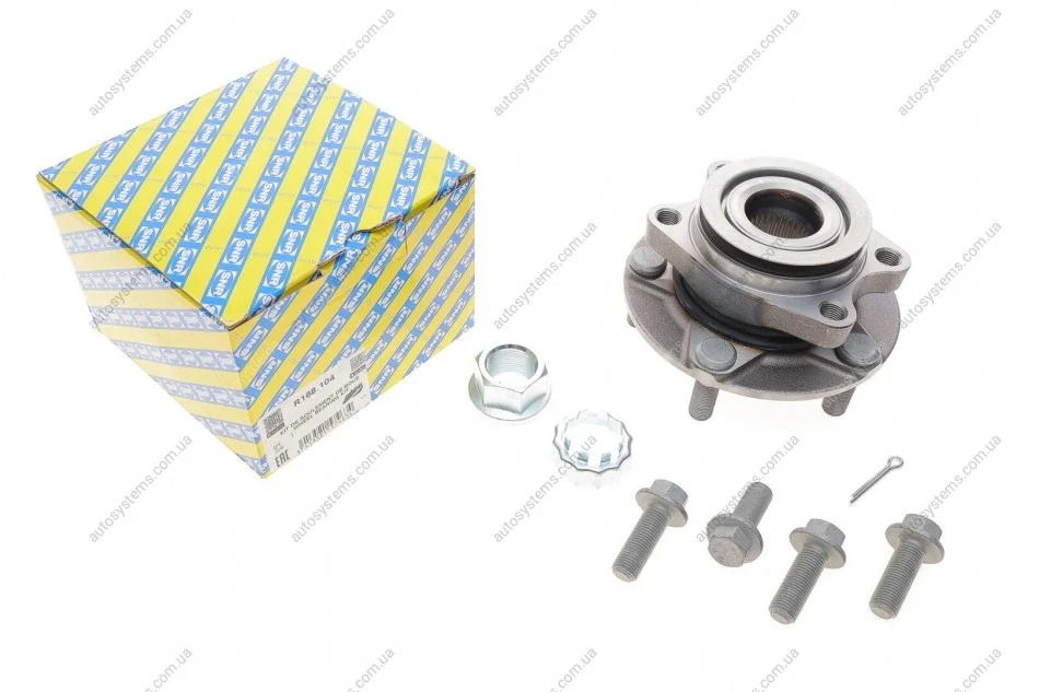 Підшипник маточини (передньої) Nissan Juke/Leaf 1.5 dCi/1.6 Electric 10- SNR NTN R168.104 (фото 1)