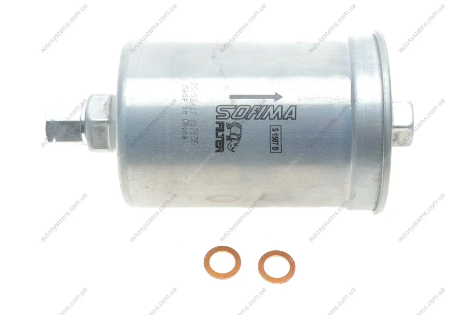 Фільтр паливний Audi 100/200/80/90/A6/VW Golf II 1.6-4.2 80-99 SOFIMA S 1507 B (фото 1)