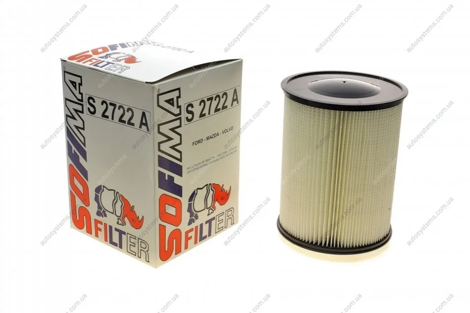 Фільтр повітряний Ford Connect 13-/C-MAX 10-/Focus 1.0-2.0 i/D 04-/Volvo C30/V50 1.6-2.0 06-12 SOFIMA S 2722 A (фото 1)