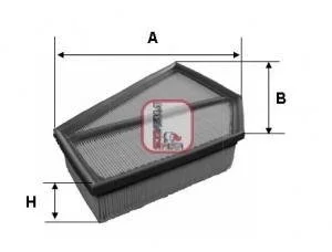 Фільтр повітряний Volvo C30/C70/S40/V40/V50 2.0/2.4D 06- SOFIMA S 3349 A