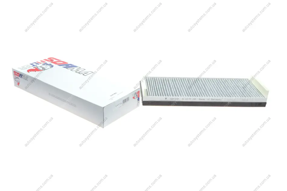 Фільтр салону Man FOCL/LION´S STAR/TGA/TGL/TGM/TGS/TGX 04- (вугільний) SOFIMA S 4177 CA (фото 1)