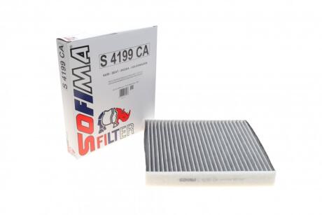 Фільтр салону Skoda Fabia/Roomster/VW Polo 99-10 (вугільний) SOFIMA S 4199 CA