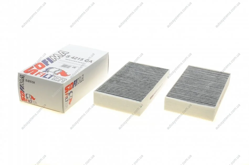 Фільтр салону MB ML-class (W164)/GL-class (X164)/R-class (W251) 06- (вугільний) (к-кт) SOFIMA S 4215 CA (фото 1)