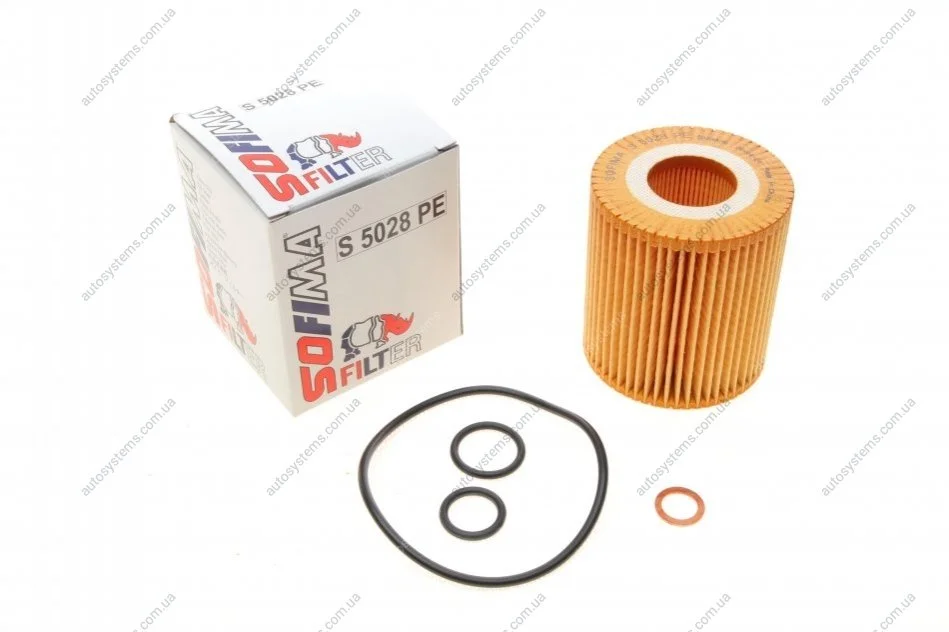 Фільтр масляний BMW 3 (E46/E90) /5 (E60) 1.6/2.0/1.8/2.0 SOFIMA S 5028 PE (фото 1)