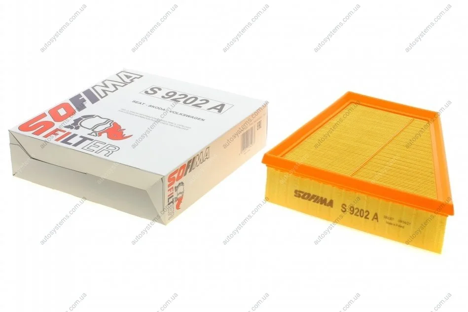 Фільтр повітряний Skoda Fabia/Roomster /VW Polo 1.2/1.4i 99-14 SOFIMA S 9202 A (фото 1)