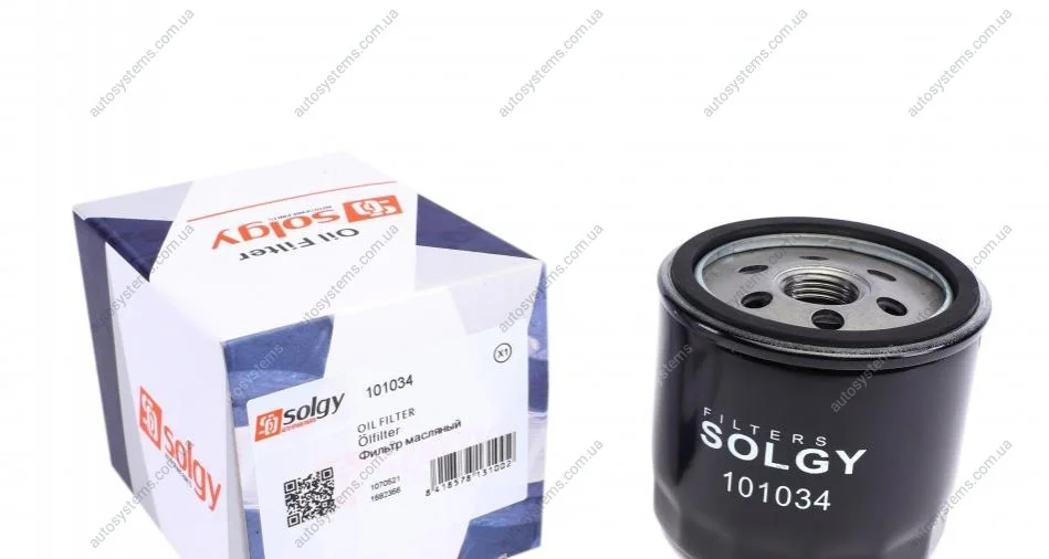 Фільтр масляний Ford Transit 2.3i 16V 06- /Focus/Mondeo/Mazda 1.8/2.0 00- Solgy 101034 (фото 1)