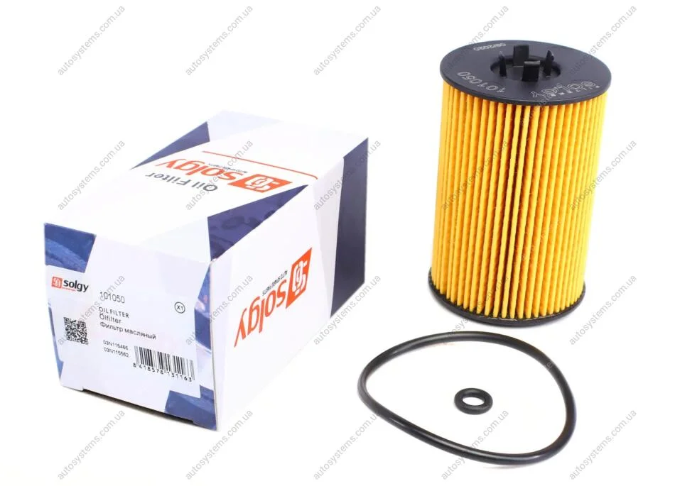 Фільтр масляний VW Passat/Caddy/T5 1.6/2.0TDI 14- Solgy 101050 (фото 1)