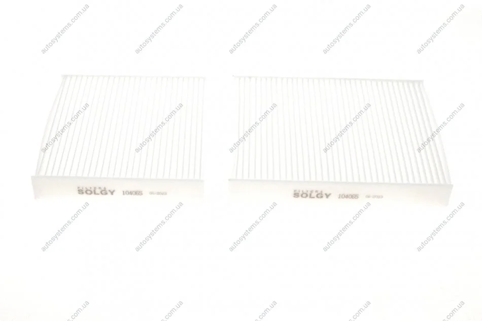 Фільтр салону Citroen C3/Peugeot 207/208 09- (к-кт 2 шт) Solgy 104065 (фото 1)
