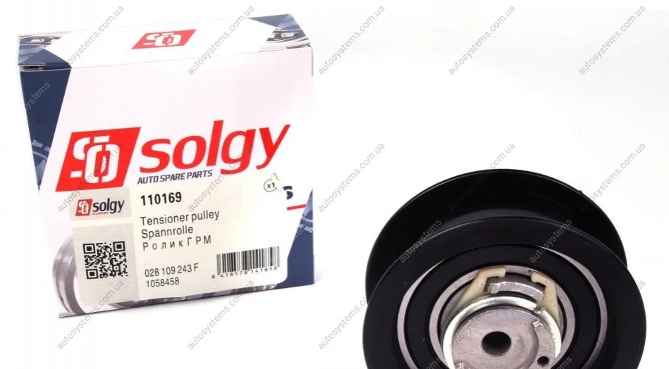 Ролик ГРМ VW T4 1.9D (натяжний) (66.6х30) Solgy 110169 (фото 1)