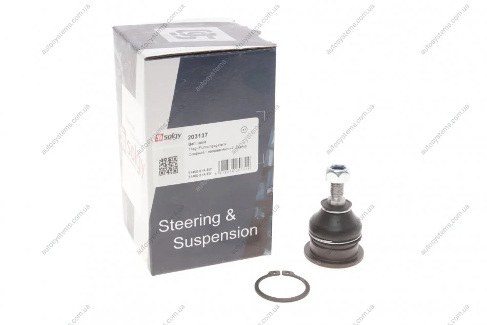 Опора кульова (передня/зверху) Honda Accord VI 1.6-2.3 16V 97-03 Solgy 203137 (фото 1)