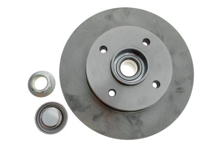 Диск гальмівний (задній) Citroen C4 II/Peugeot 308 08- (249х9) (+ABS) (з підшипником) Solgy 208026