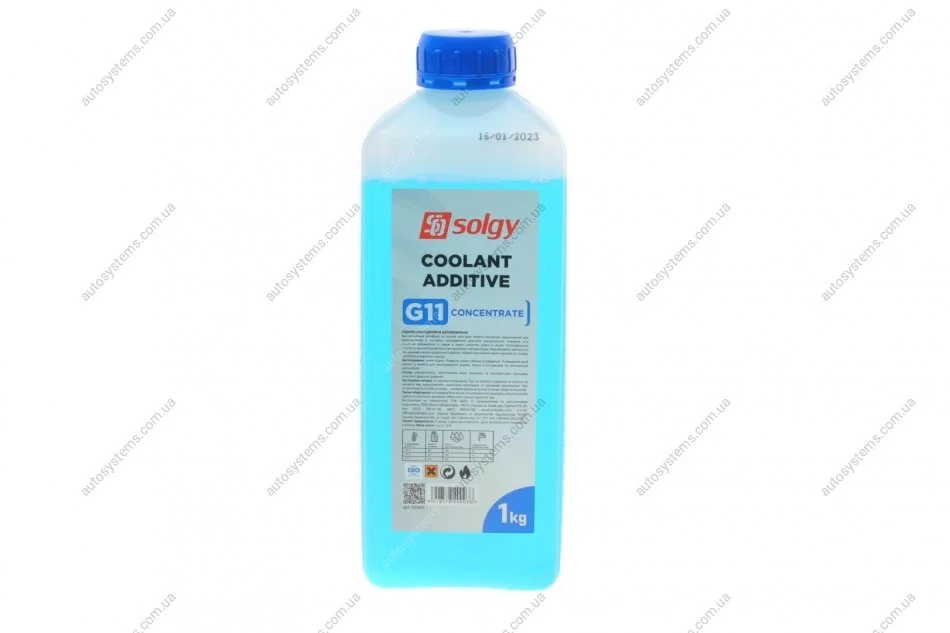 Антифриз (синій) G11 (концентрат) (1kg) Solgy 503003 (фото 1)
