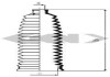 Пыльник рулевой тяги, комплект SPIDAN 84102 (фото 1)