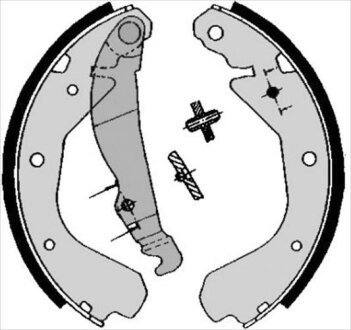Колодки тормозные барабанные, комплект STARLINE BC 04640