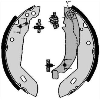 Колодки тормозные барабанные, комплект STARLINE BC 04670