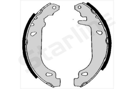 Колодки тормозные барабанные, комплект STARLINE BC 04880