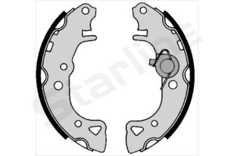 Колодки тормозные барабанные, комплект STARLINE BC 04940