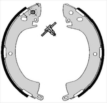 Колодки тормозные барабанные, комплект STARLINE BC 05240