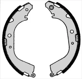 Колодки тормозные барабанные, комплект STARLINE BC 05280