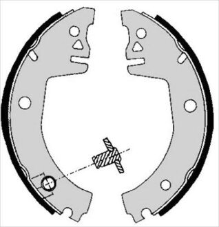 Колодки тормозные барабанные, комплект STARLINE BC 05780