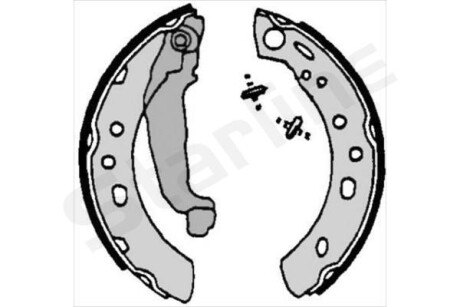 Колодки тормозные барабанные, комплект STARLINE BC 07090