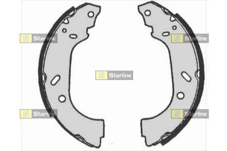 Колодки тормозные барабанные, комплект STARLINE BC 07150