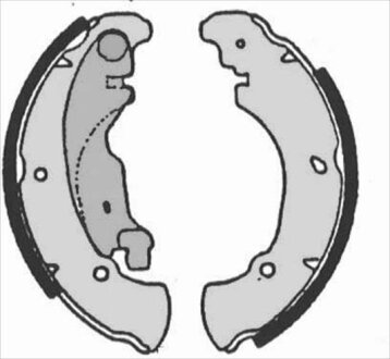 Колодки тормозные барабанные, комплект STARLINE BC 07160